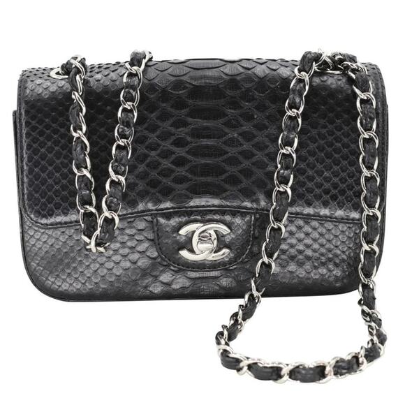 Chanel 2.55 Reissue Grail Mini Python Skin Leather Cross Body Bag CC-B0910P-0001 - Picture 1 of 12